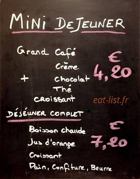 Café Le Moderne — carte page 2