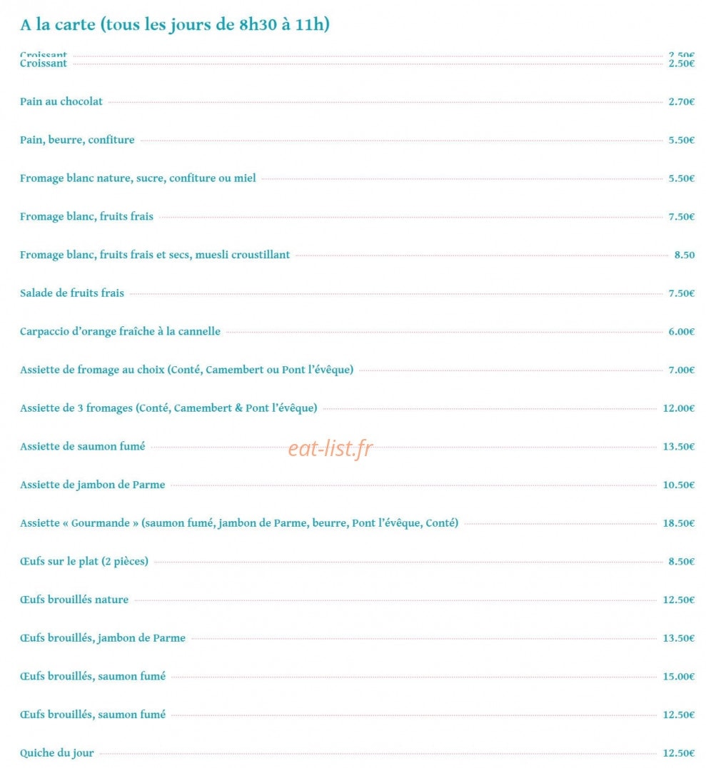 Cakes et gourmandises — carte page 2