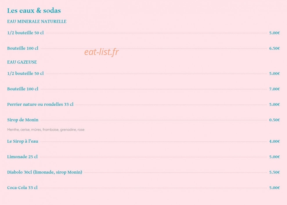 Cakes et gourmandises — carte page 5