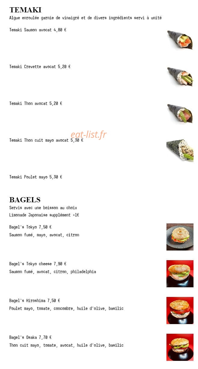 Fuji Sushi — carte page 11