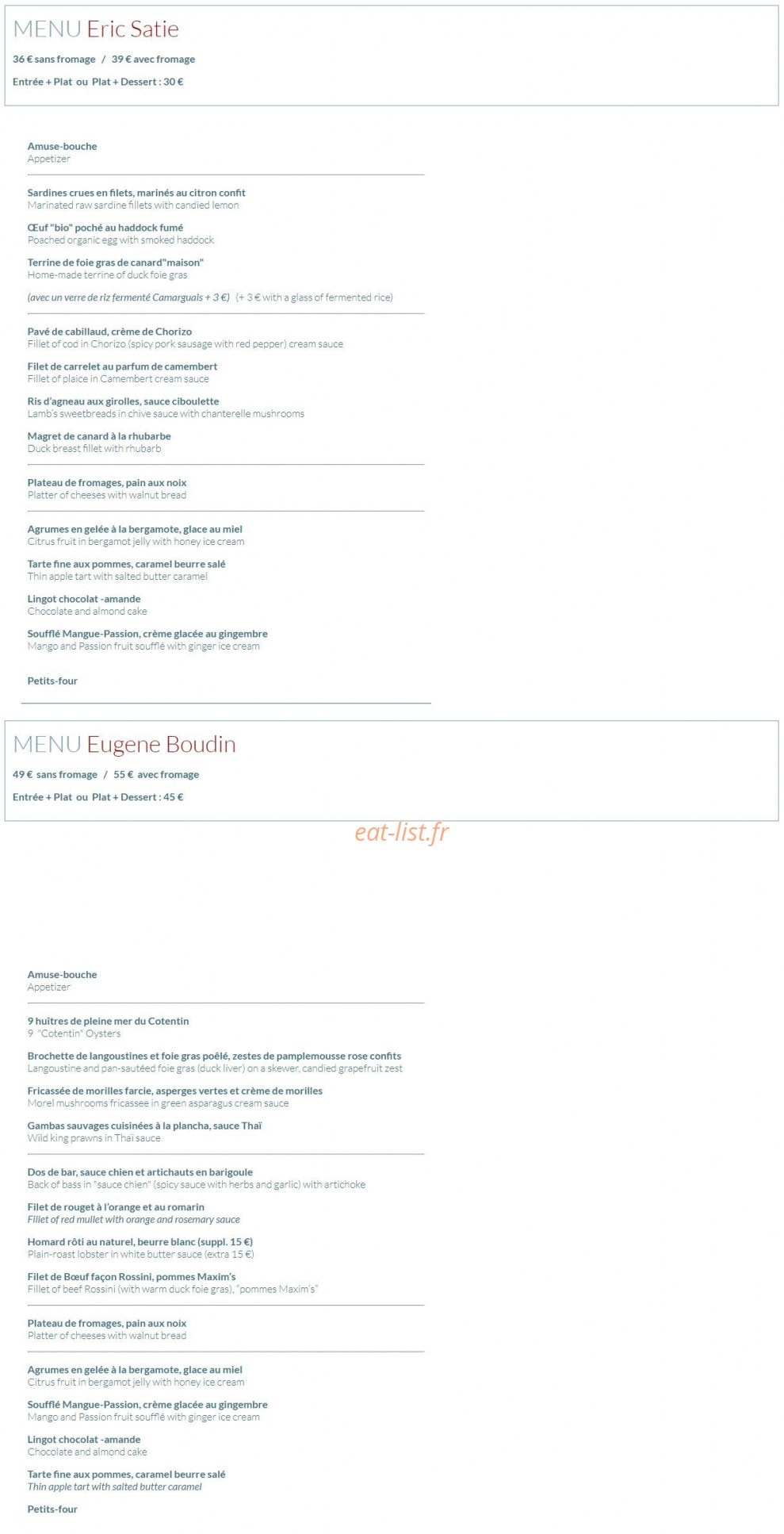 L'Absinthe — carte page 1
