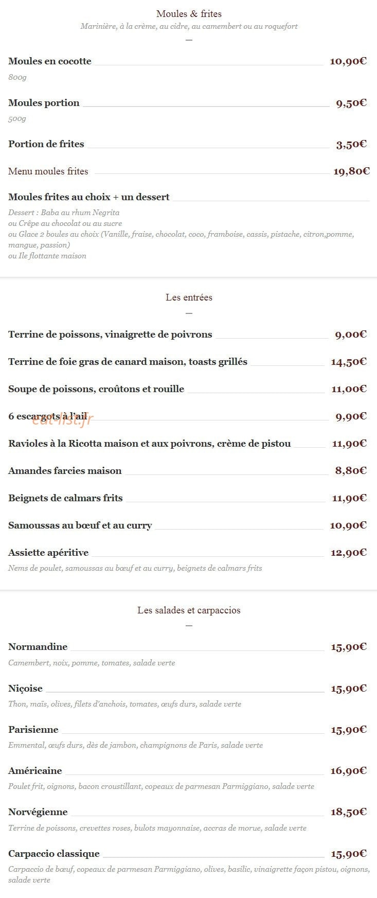L'ostrea — carte page 2