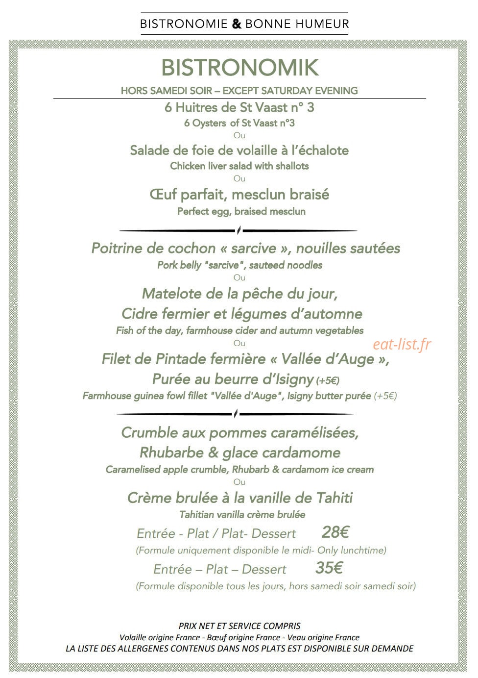 L'Oxalis — carte page 7