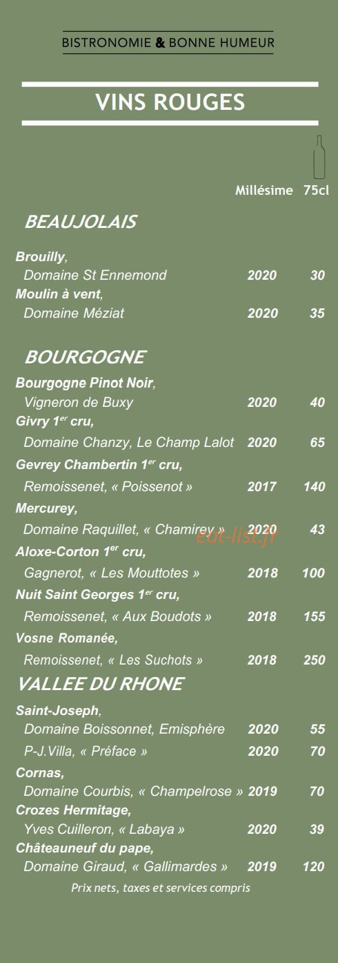 L'Oxalis — carte page 11