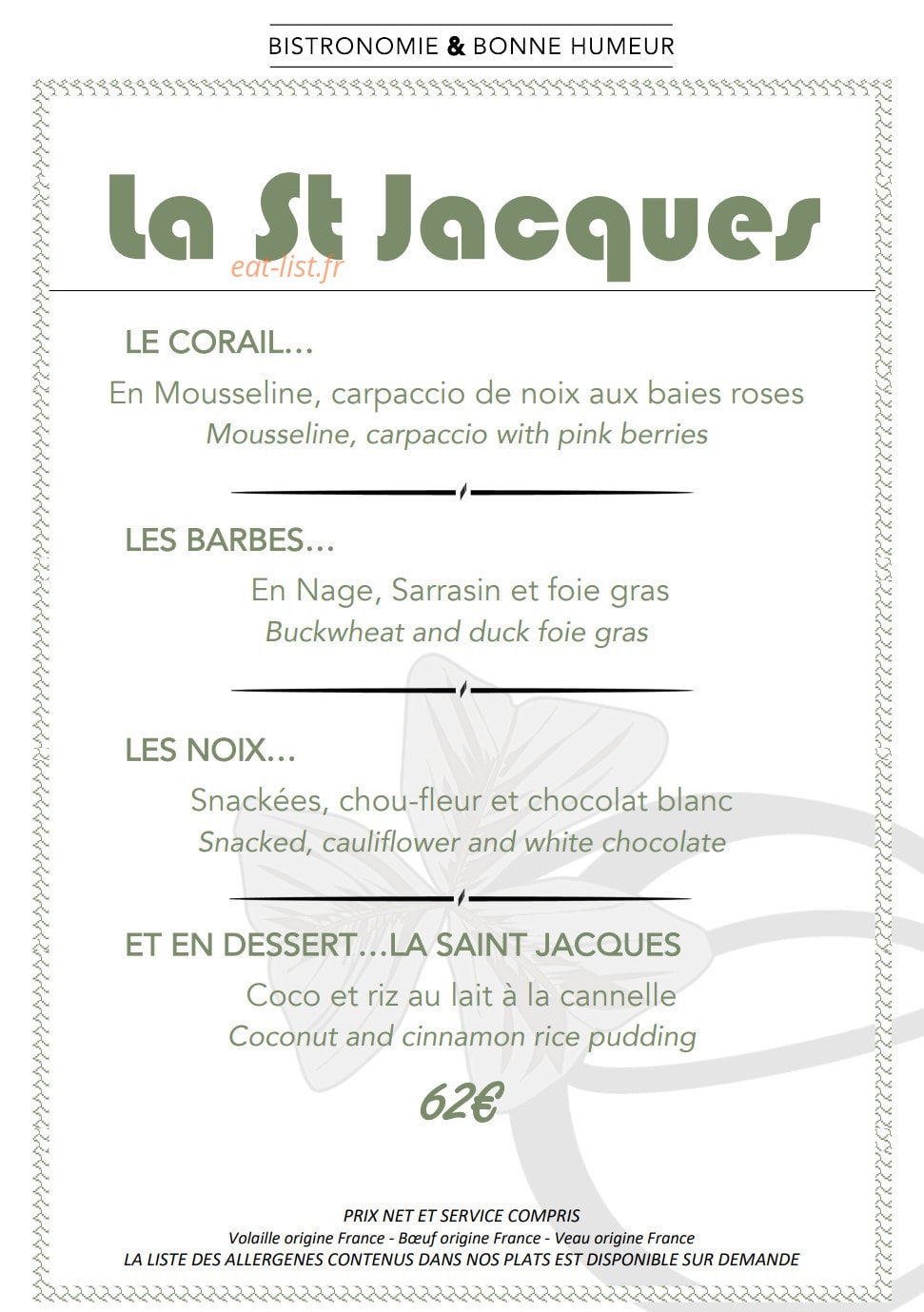 L'Oxalis — carte page 8