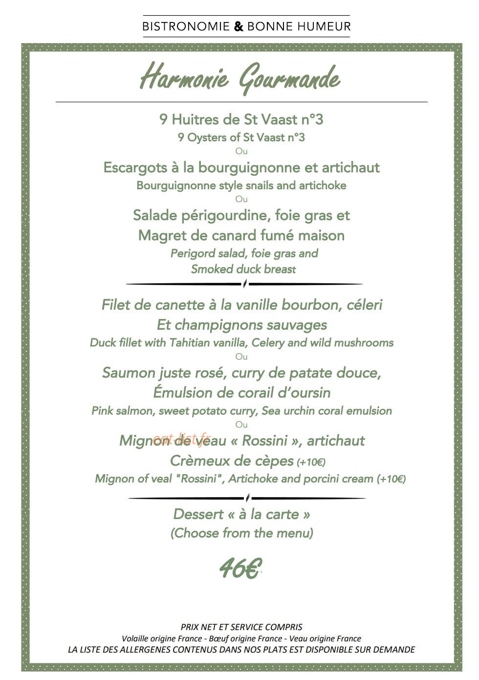 L'Oxalis — carte page 6