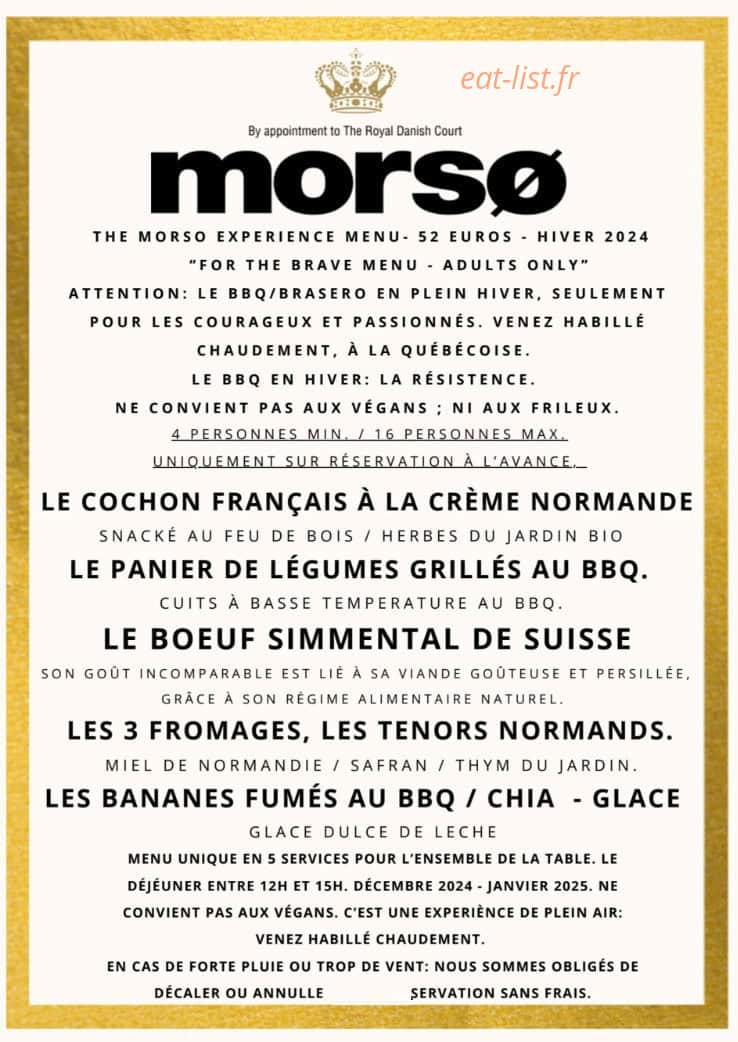 La Serre aux Fleurs — carte page 1