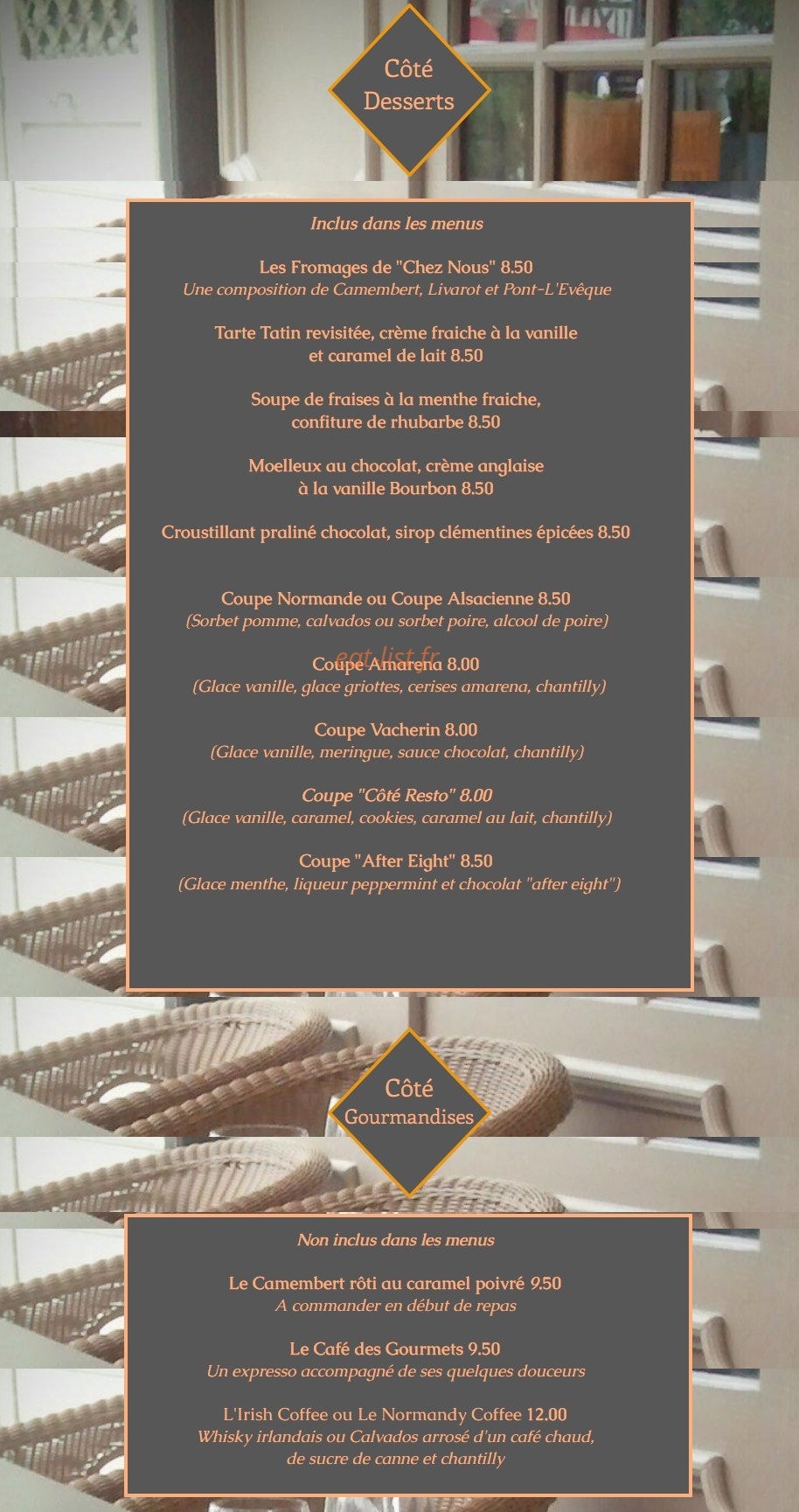 Le Côté Resto — carte page 4