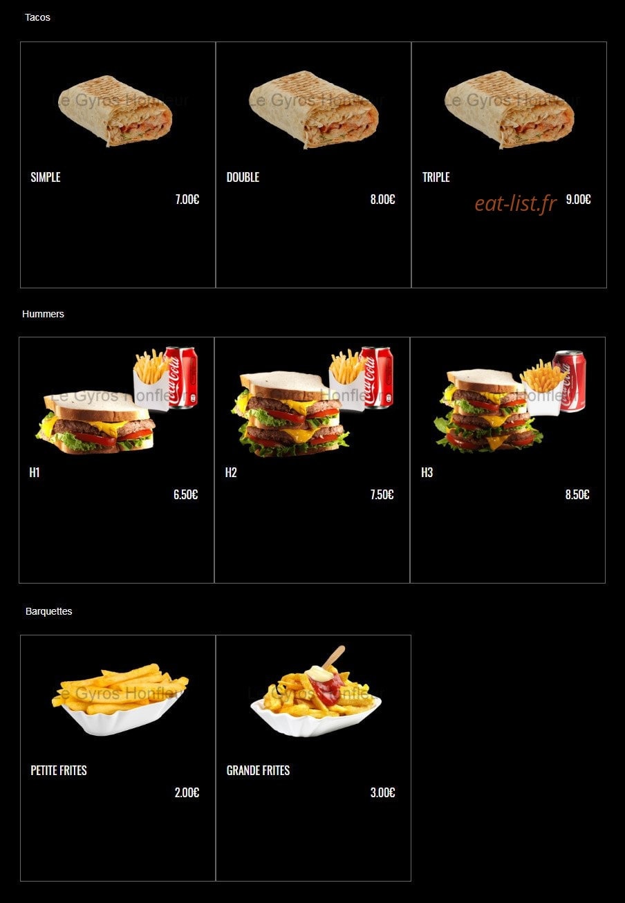 Le Gyros — carte page 6