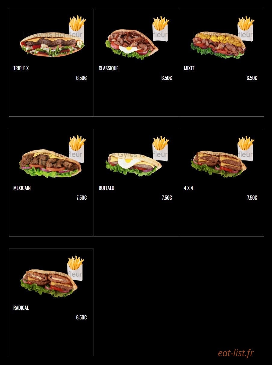 Le Gyros — carte page 4