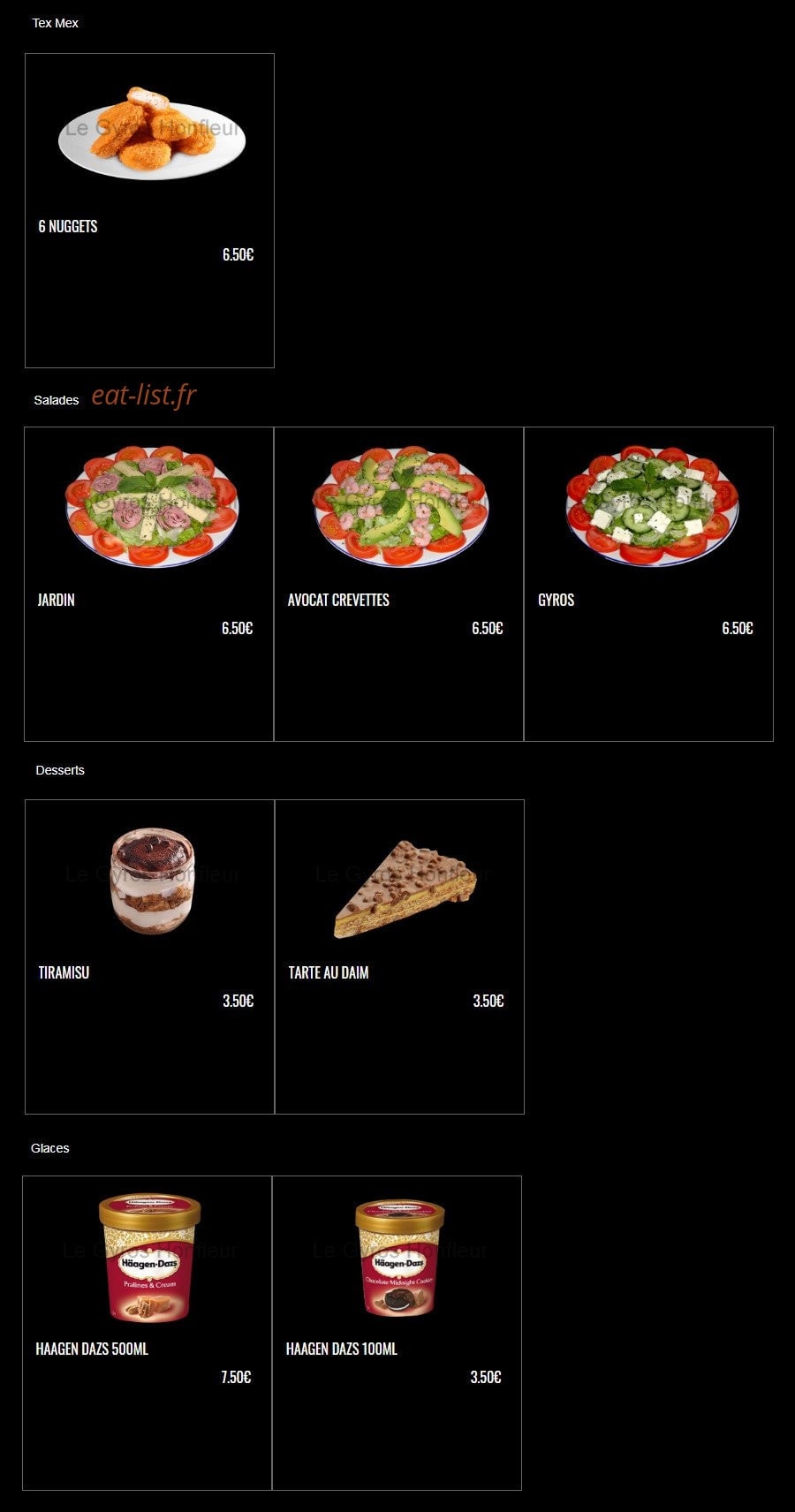 Le Gyros — carte page 8