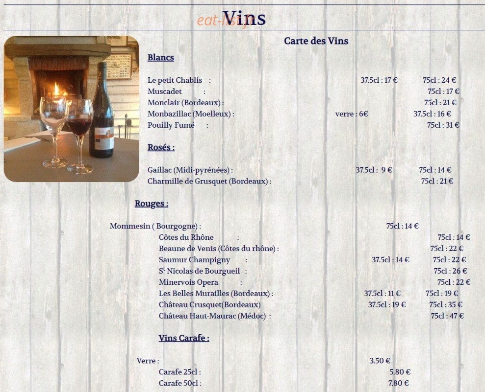 Le Petit Vasouillard — carte page 4