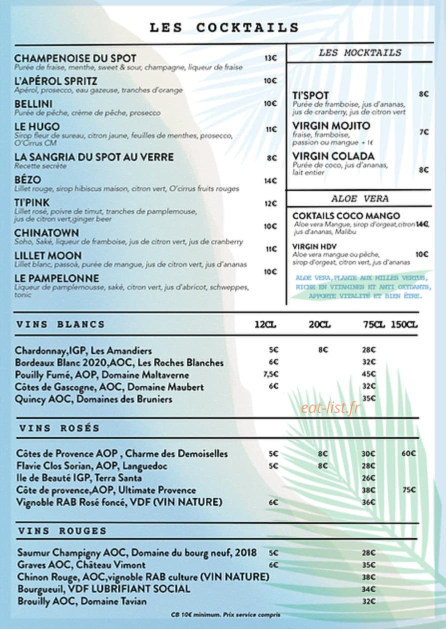 Le Spot — carte page 3