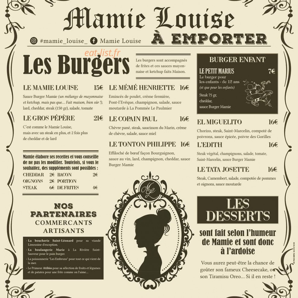 Mamie Louise — carte page 1