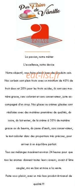 Par’faim de vanille — carte page 6