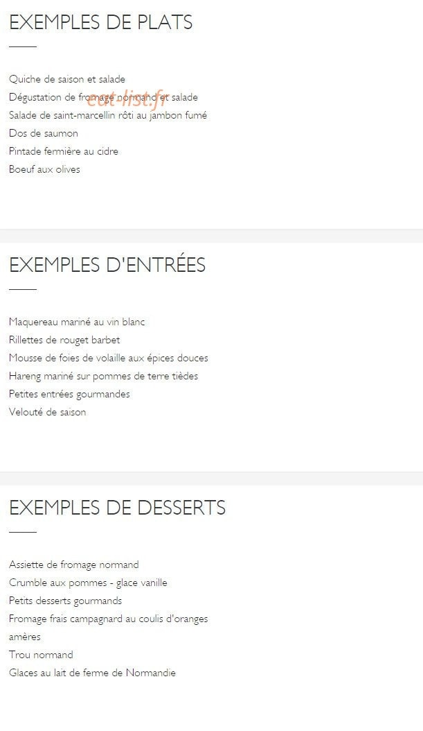 La fraîchette — carte page 3