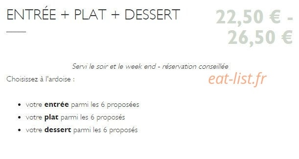 La fraîchette — carte page 2