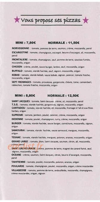 VIPizz — carte page 2