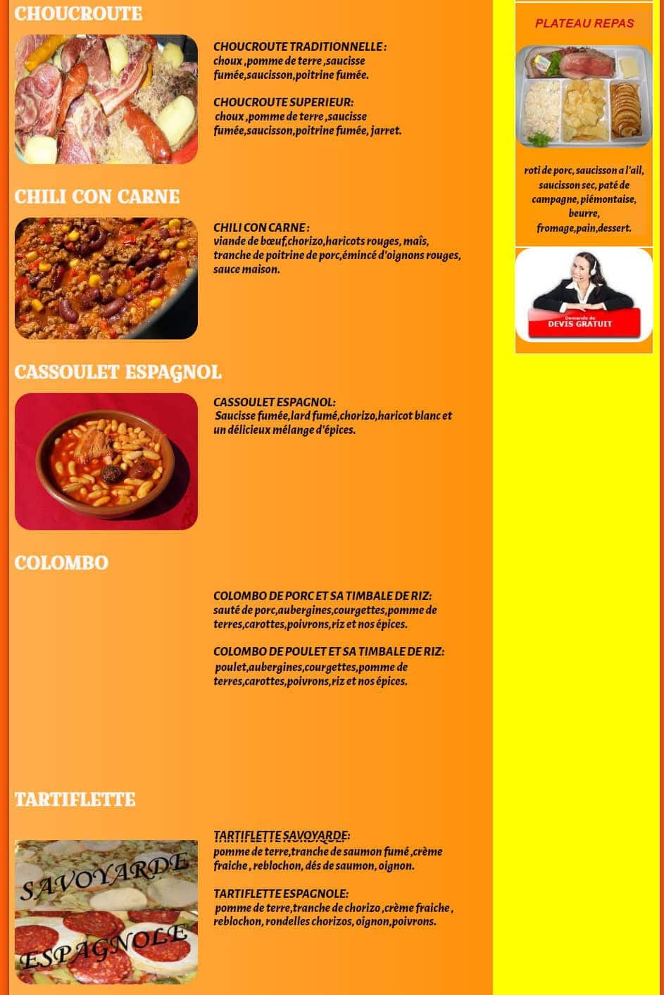 La catalane Paella — carte page 2