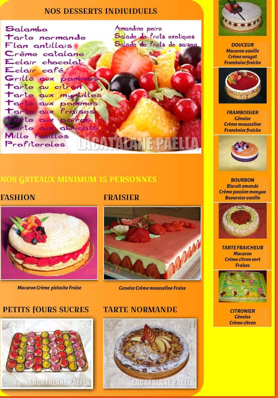 La catalane Paella — carte page 5