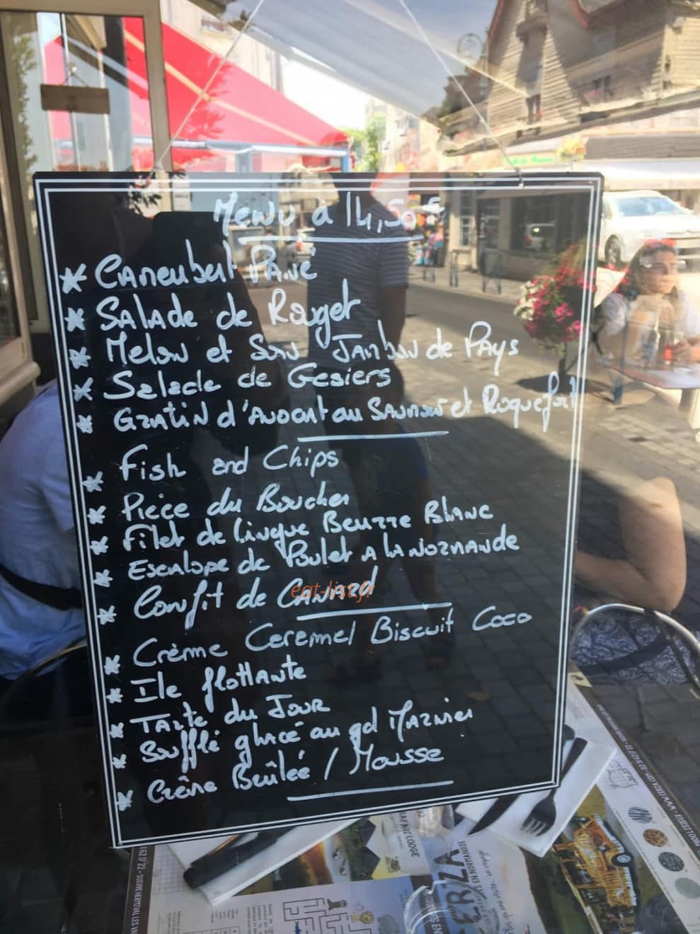 Bistro Chez Yo — carte page 1