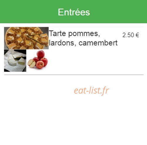La Fabrik à Salad — carte page 1