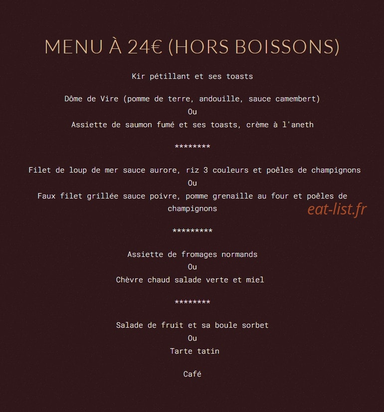 Le Grilladin — carte page 1