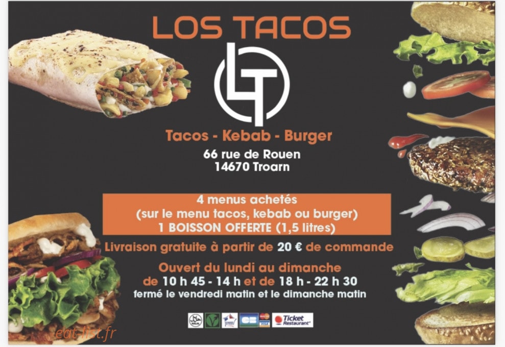 Los Tacos — carte page 1