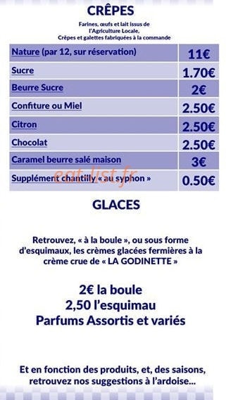 La Cabane Gourmande — carte page 3