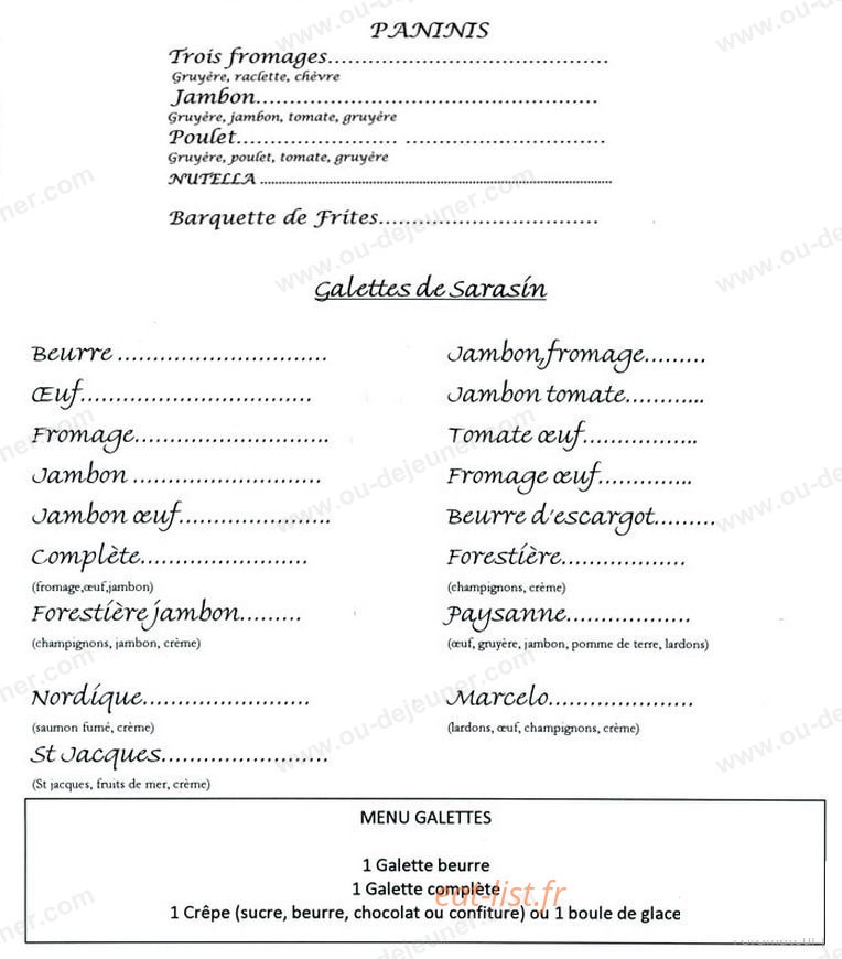 Chez Marcello — carte page 4