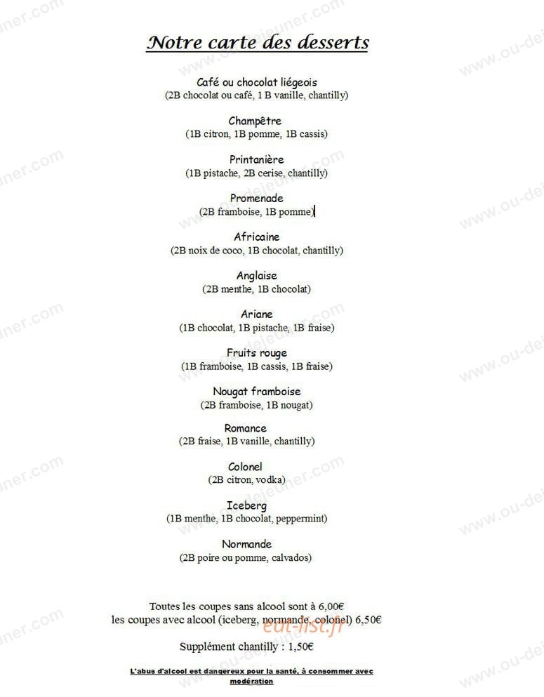 Chez Marcello — carte page 8