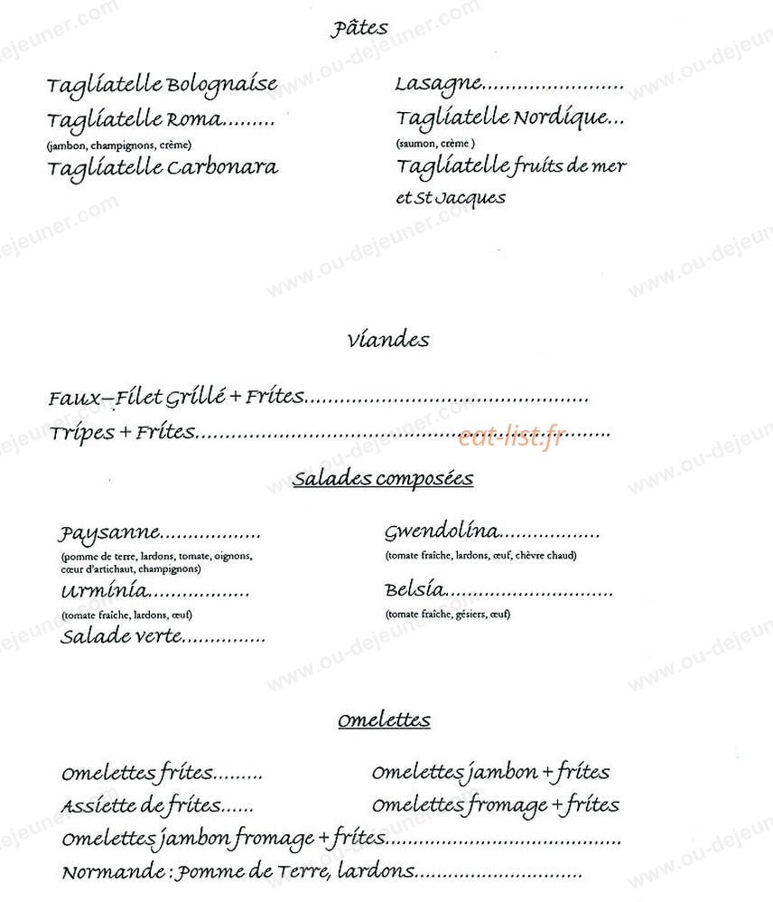Chez Marcello — carte page 5