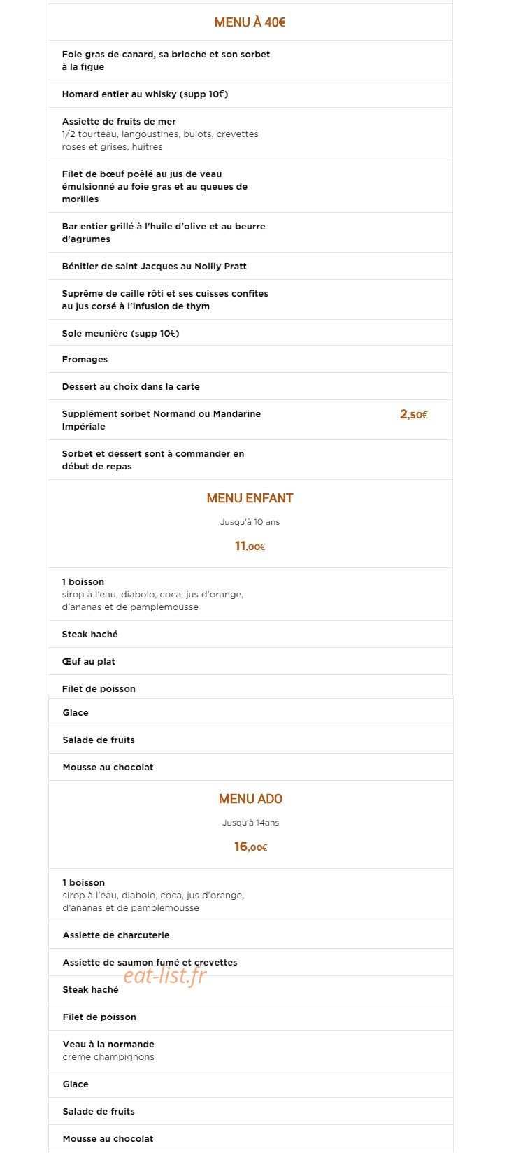 Relais du Commerce — carte page 4