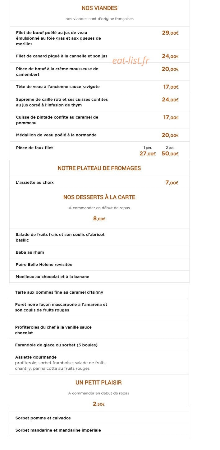 Relais du Commerce — carte page 2