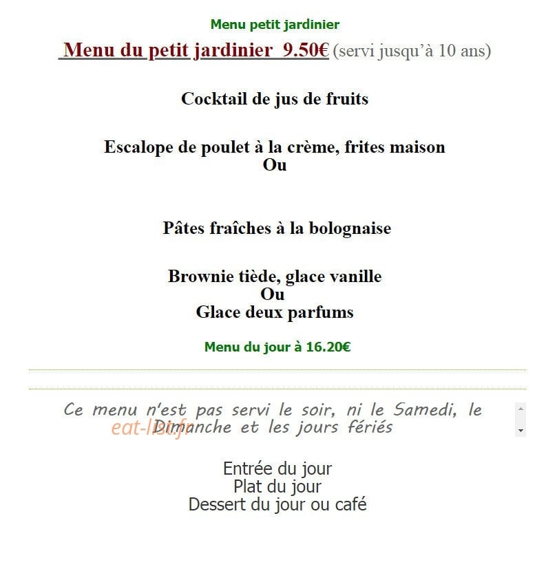 Le Jardin — carte page 3
