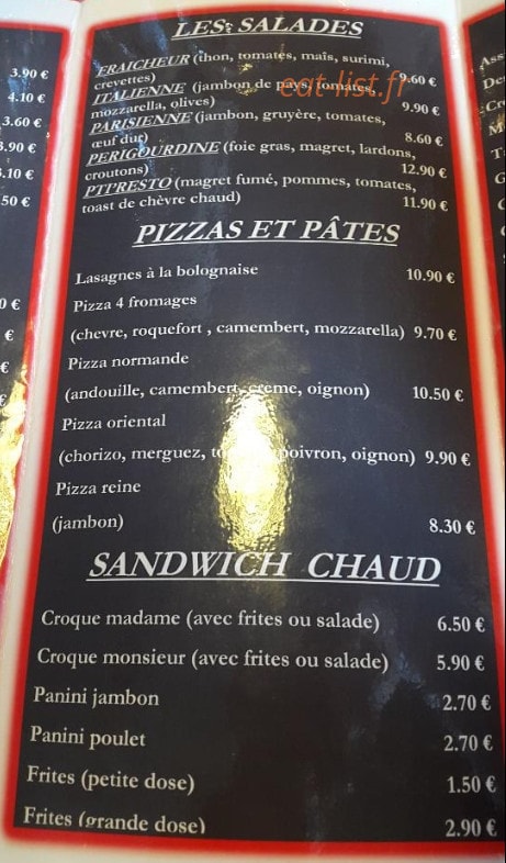 Le Pti' Resto — carte page 3