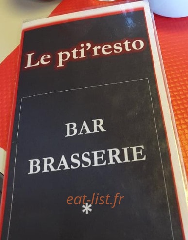 Le Pti' Resto — carte page 1