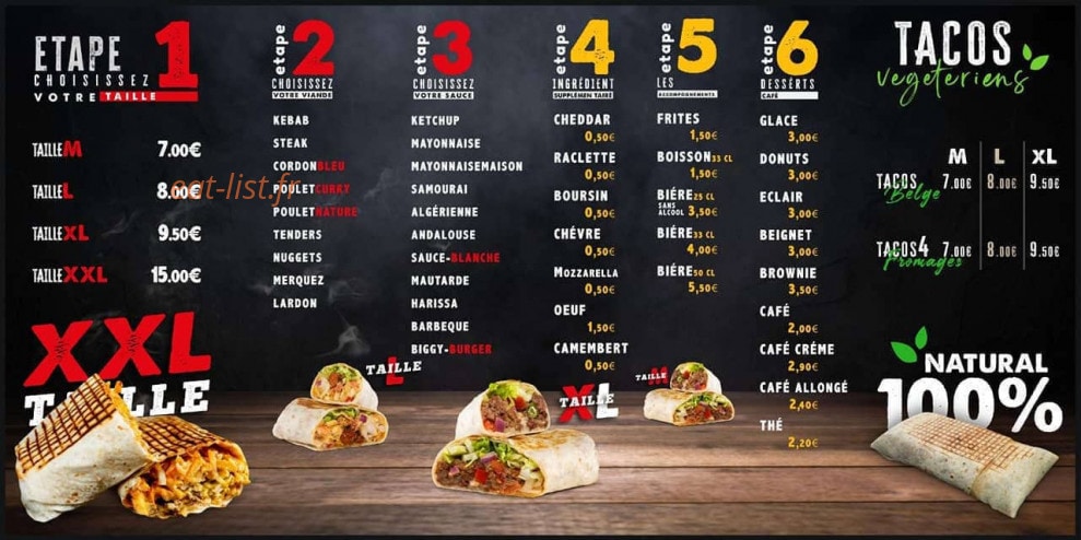 Tacos Land — carte page 6
