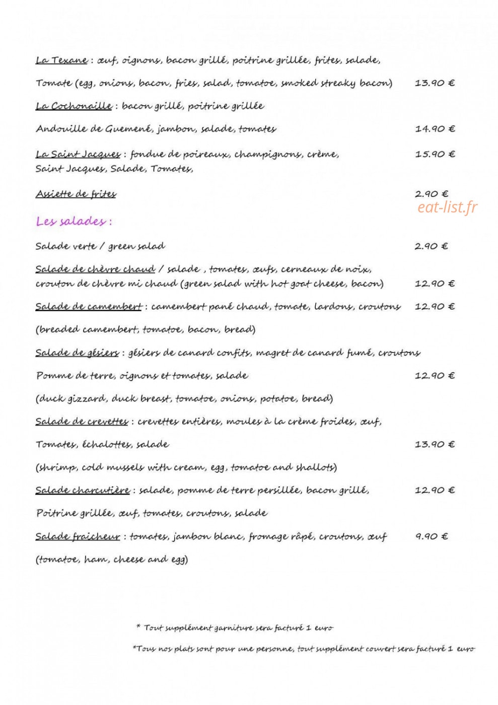 La Crêperie de Formigny — carte page 6