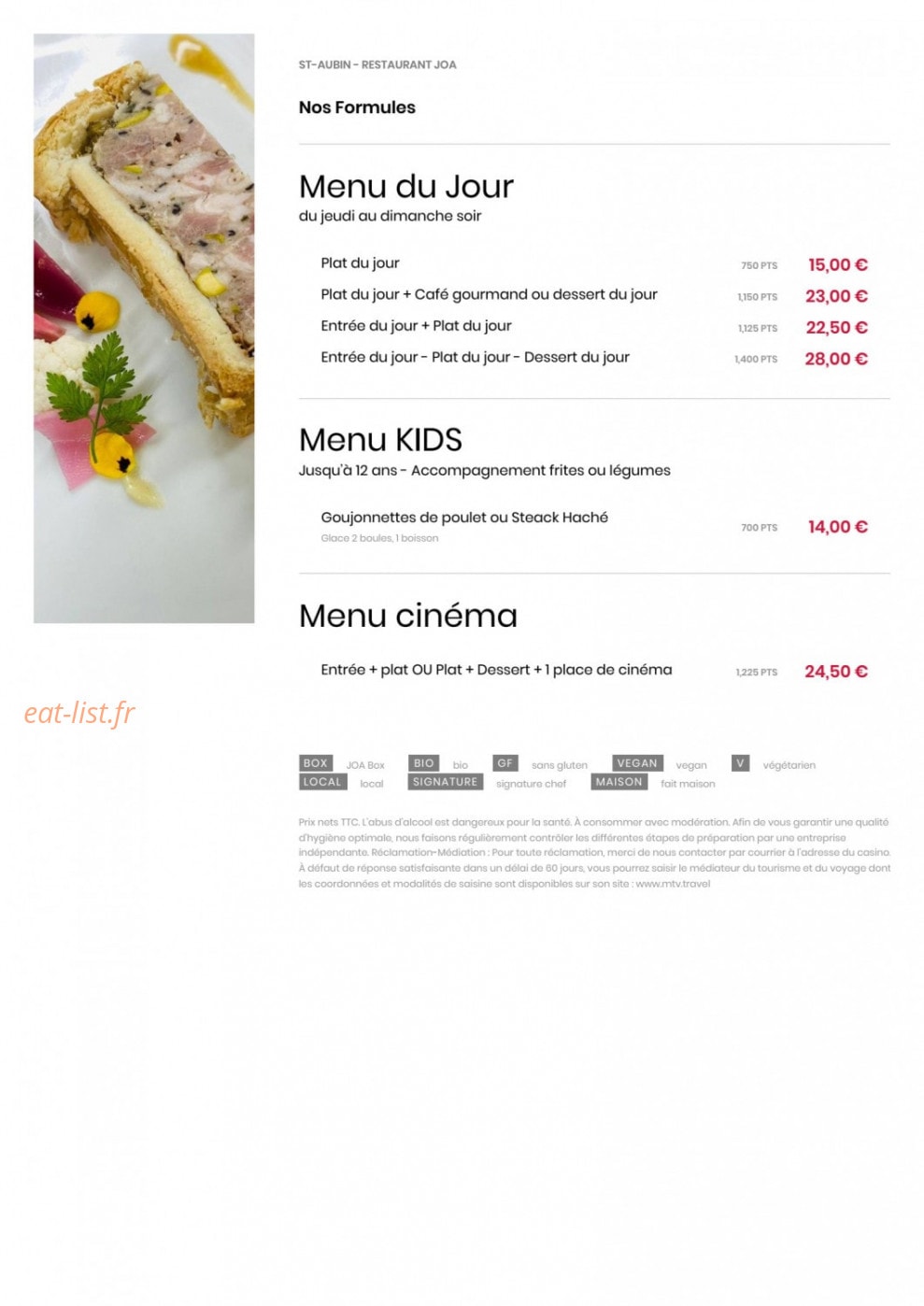 JOA — carte page 2