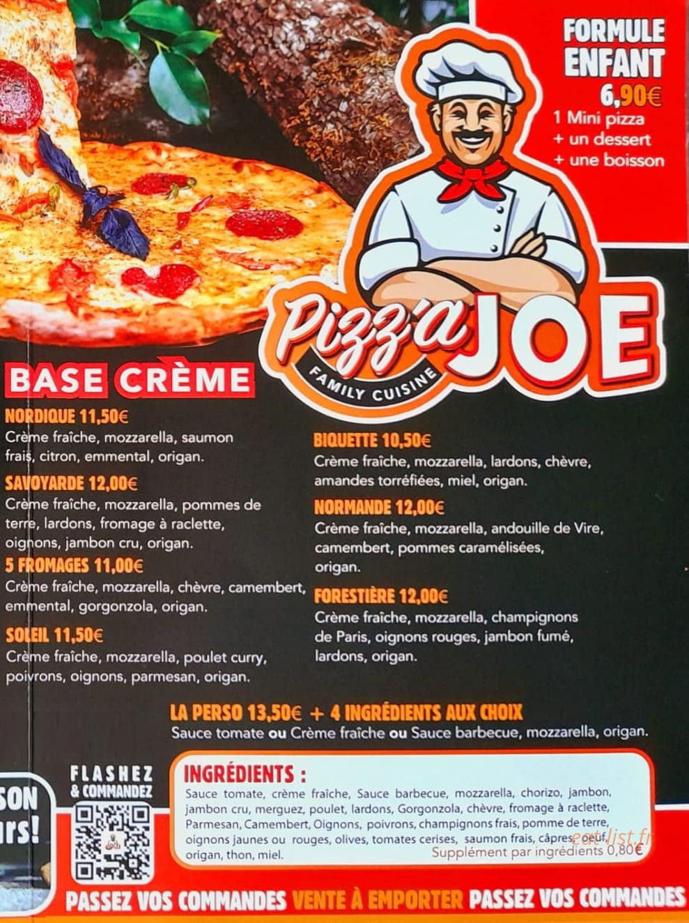 Pizz'A Joe — carte page 2