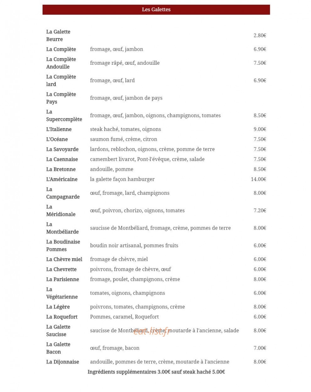 Le Goéland — carte page 2
