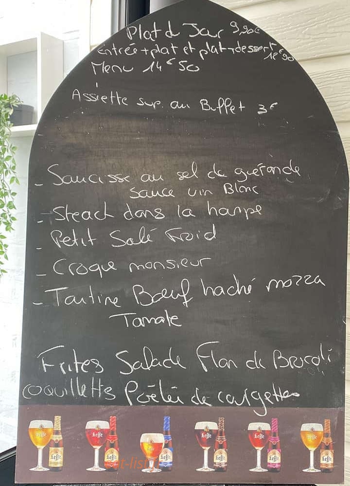 Le Bistrot — carte page 1