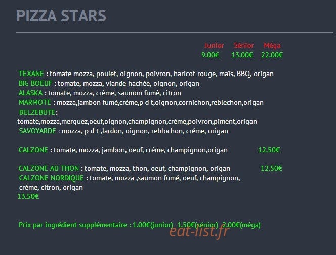 Pasta Pizz' — carte page 2