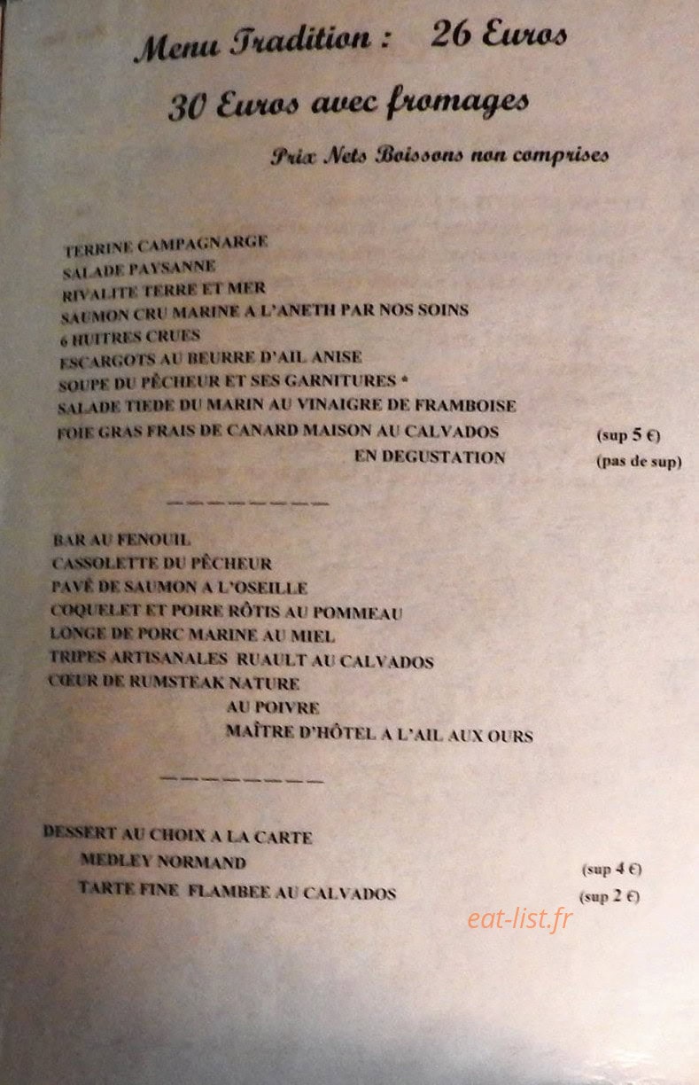 Hostellerie de l'Aubergade — carte page 4