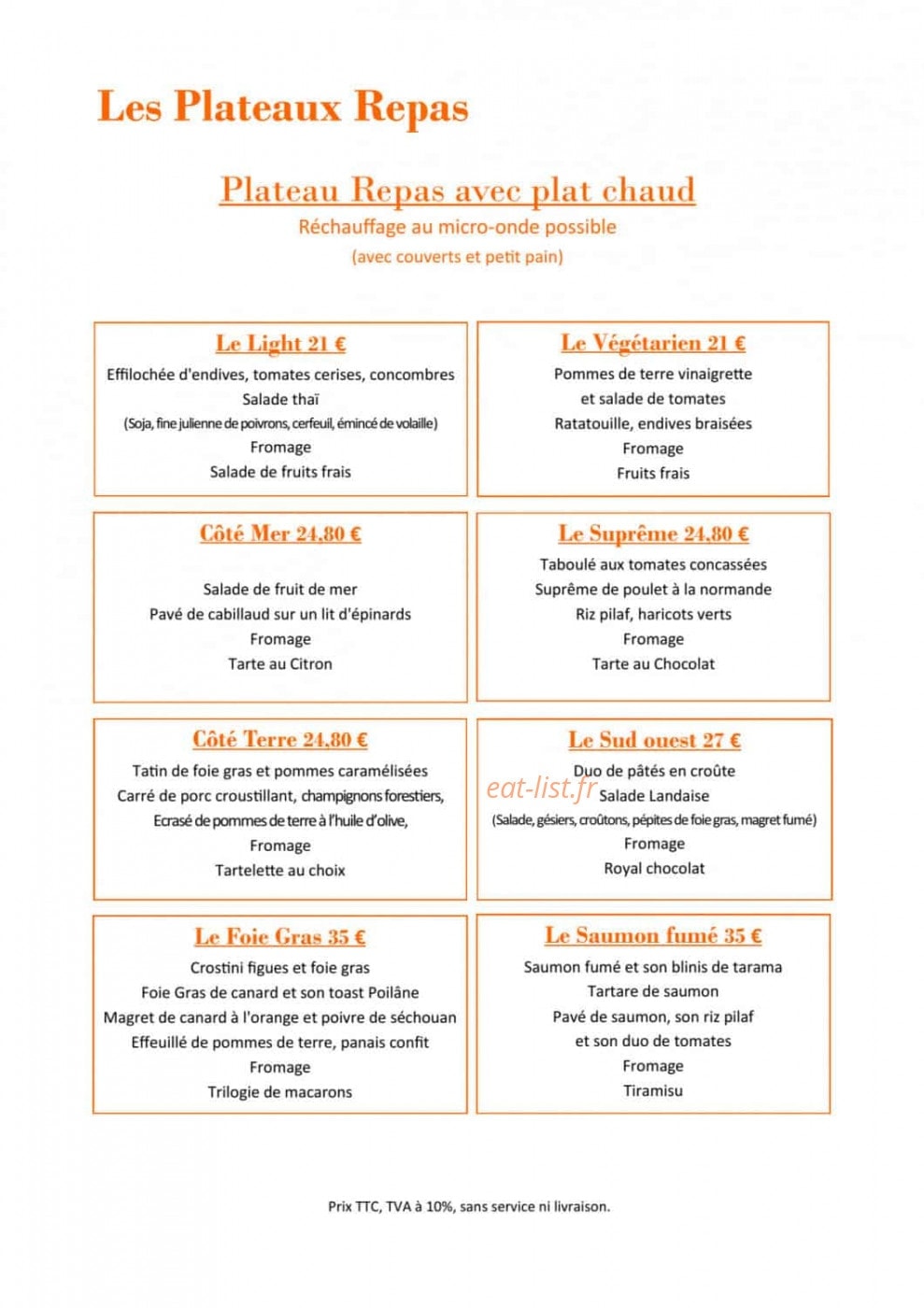 Breton Traiteur — carte page 3