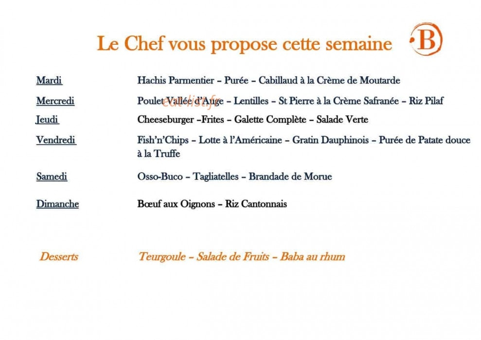 Breton Traiteur — carte page 1