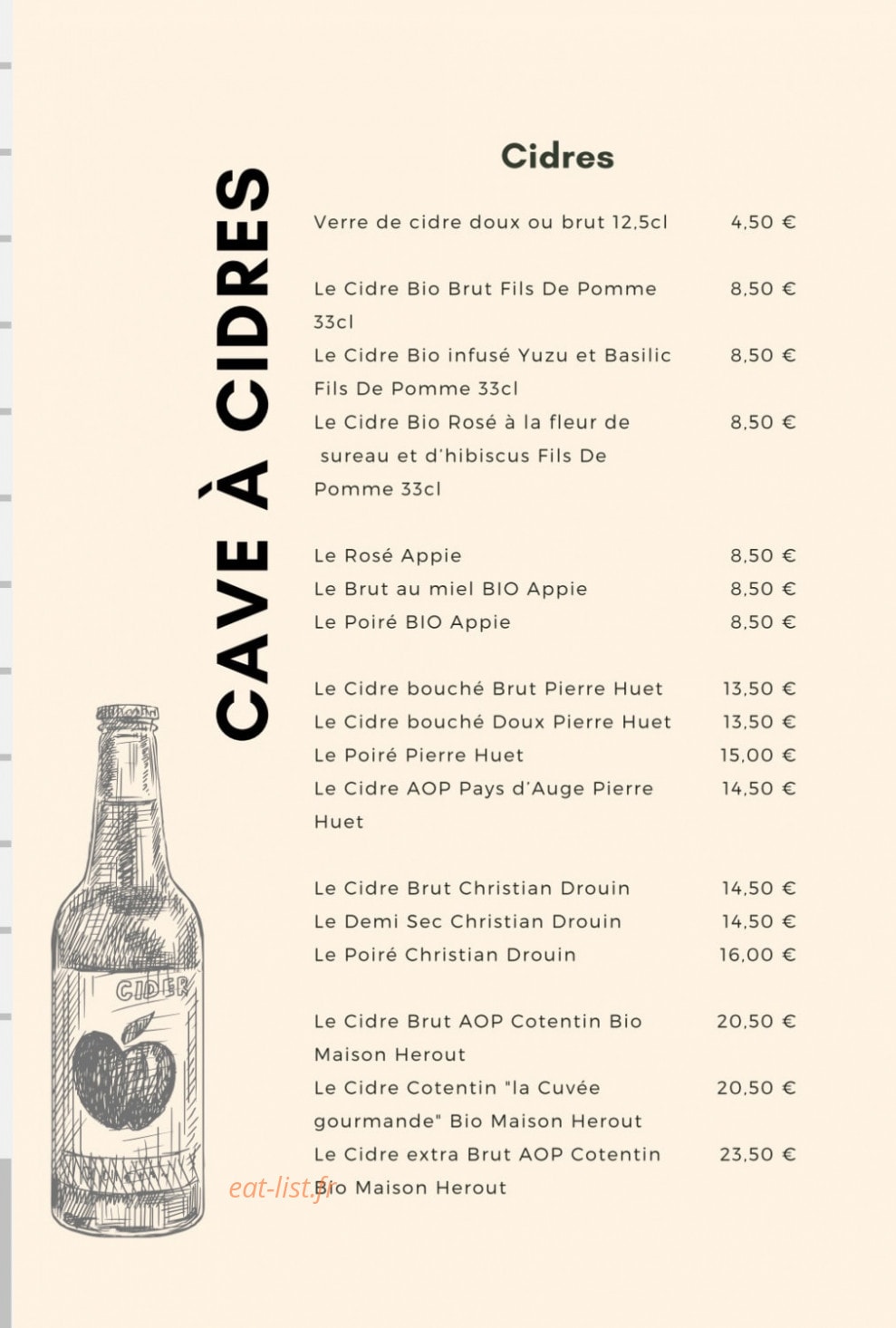 Chez Nany — carte page 5