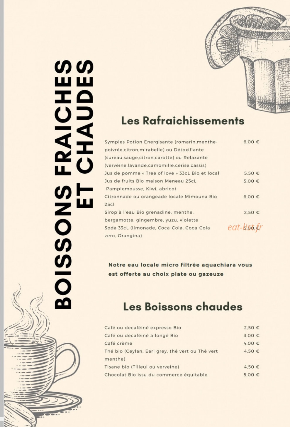 Chez Nany — carte page 4
