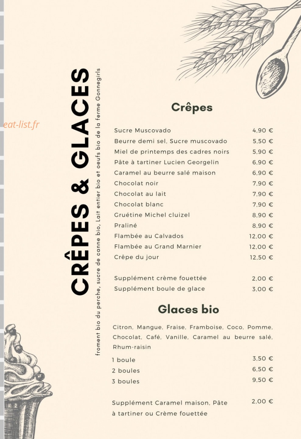 Chez Nany — carte page 3